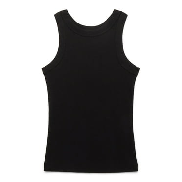 Wonder Nation Girls Kid Tough Ribbed Tank Top, Sizes 4-18 & Plus