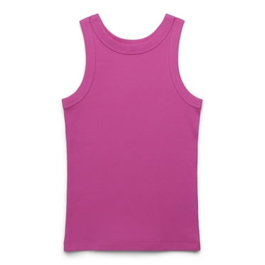 Wonder Nation Girls Kid Tough Ribbed Tank Top, Sizes 4-18 & Plus