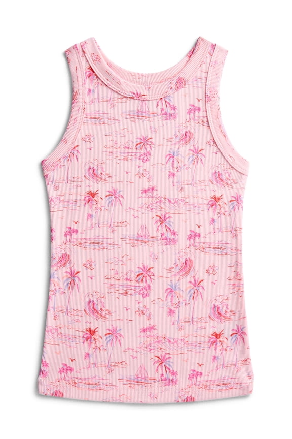 Girls Kid Tough Ribbed Tank Top, Sizes 4-18 & Plus