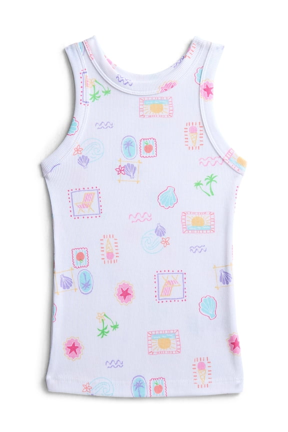 Girls Kid Tough Ribbed Tank Top, Sizes 4-18 & Plus