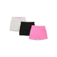 thumbnail image 1 of Wonder Nation Girls Kid Tough Knit Shorts, 3-Pack, Sizes 4-18 & Plus, 1 of 7