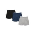 thumbnail image 1 of Wonder Nation Girls Kid Tough Knit Shorts, 3-Pack, Sizes 4-18 & Plus, 1 of 6