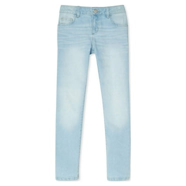 Wonder Nation Girls Kid Tough Skinny Jeans, Sizes 5 -18 & Plus