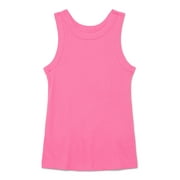 Wonder Nation Girls Kid Tough Ribbed Tank Top, Sizes 4-18 & Plus