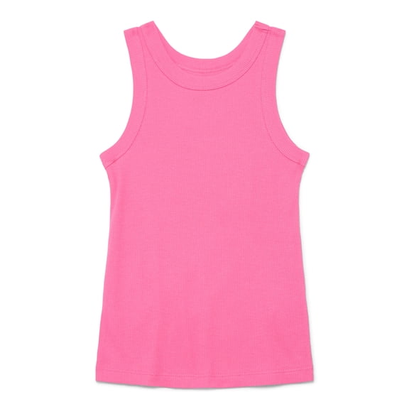 Wonder Nation Girls Kid Tough Ribbed Tank Top, Sizes 4-18 & Plus