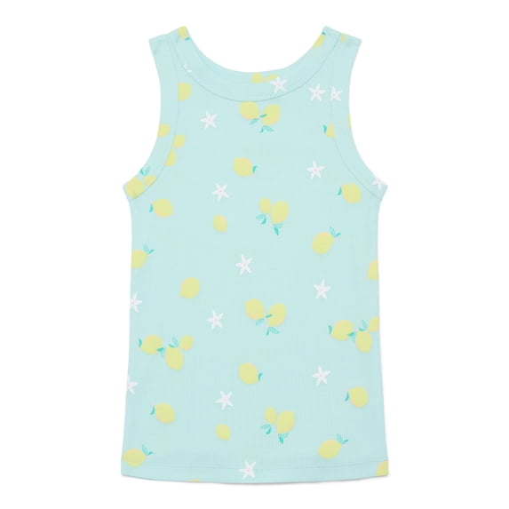 Wonder Nation Girls Kid Tough Ribbed Tank Top, Sizes 4-18 & Plus