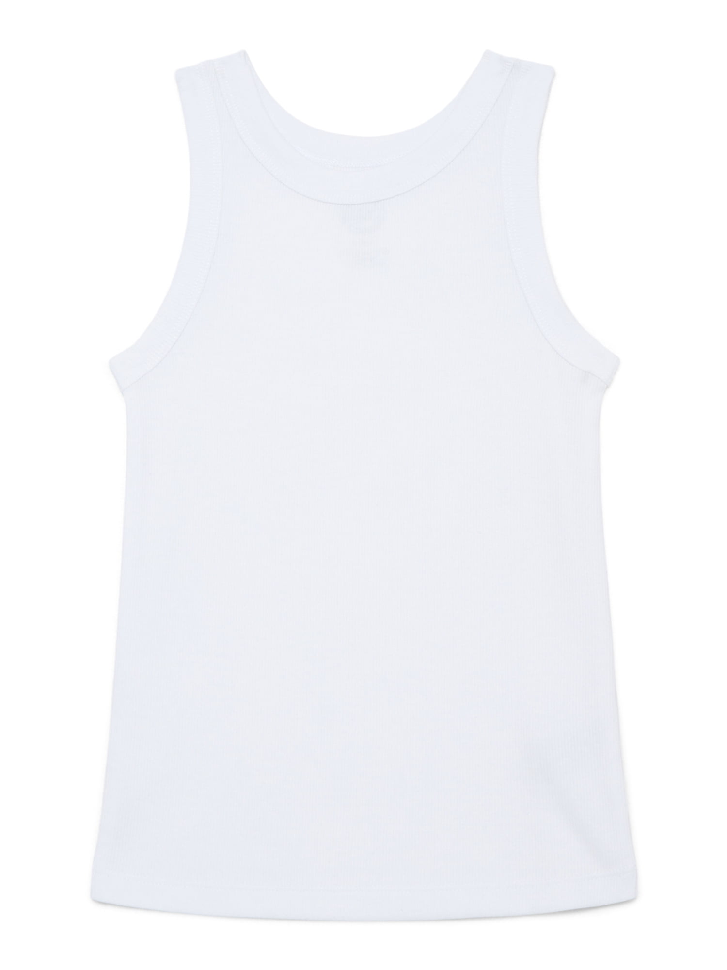 Wonder Nation Girls Kid Tough Ribbed Tank Top, Sizes 4-18 & Plus