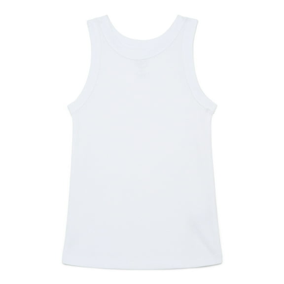 Wonder Nation Girls Kid Tough Ribbed Tank Top, Sizes 4-18 & Plus