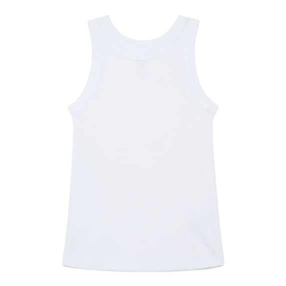 Wonder Nation Girls Kid Tough Ribbed Tank Top, Sizes 4-18 & Plus