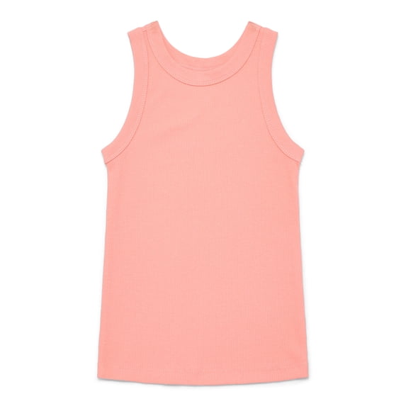 Wonder Nation Girls Kid Tough Ribbed Tank Top, Sizes 4-18 & Plus