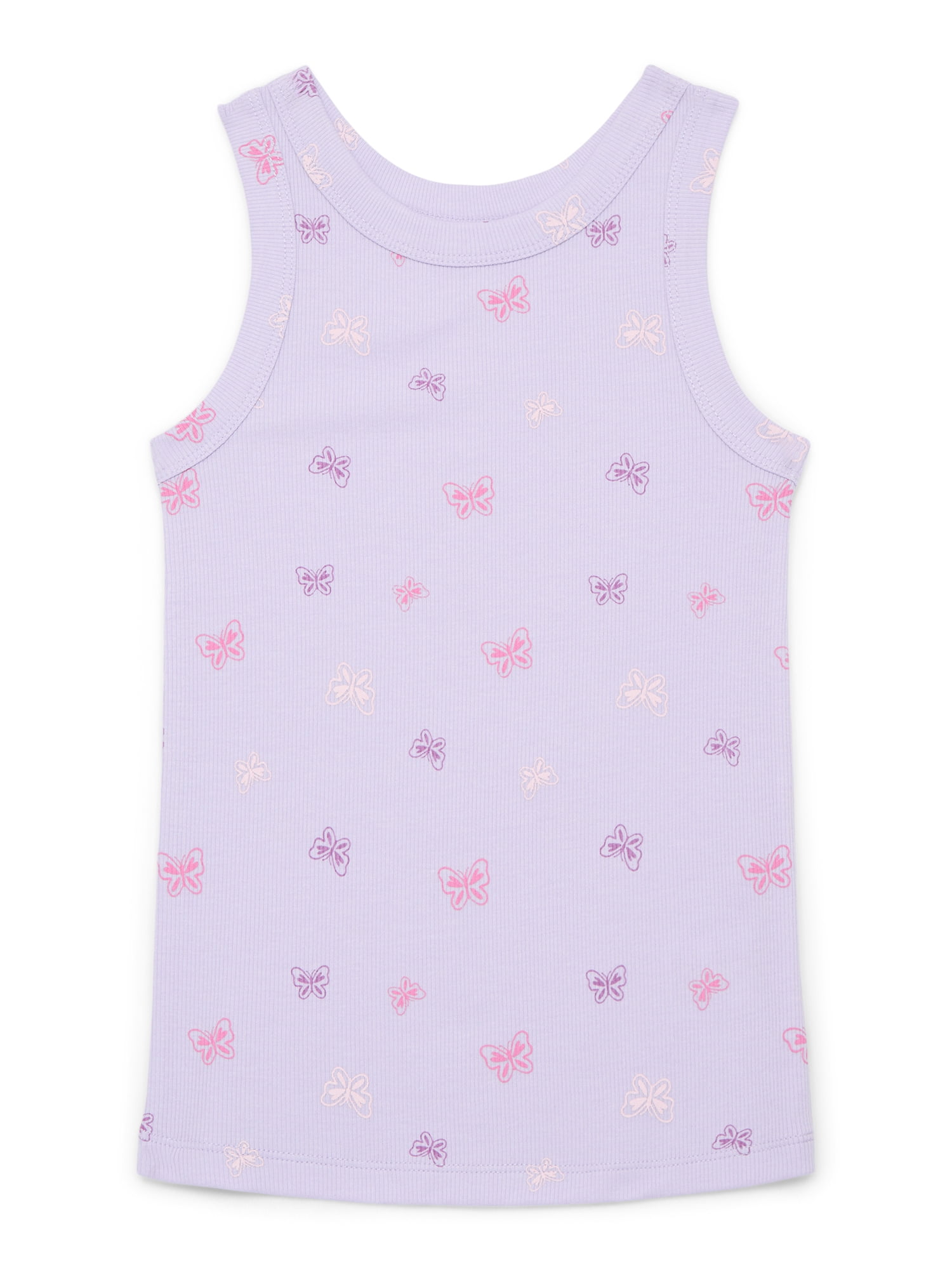 Wonder Nation Girls Kid Tough Ribbed Tank Top, Sizes 4-18 & Plus