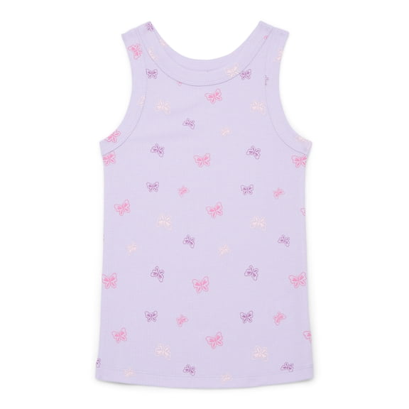 Wonder Nation Girls Kid Tough Ribbed Tank Top, Sizes 4-18 & Plus