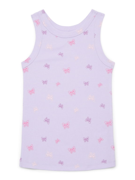 Girls Kid Tough Ribbed Tank Top, Sizes 4-18 & Plus