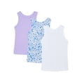 thumbnail image 1 of Wonder Nation Girls Kid Tough Tank Tops, 3-Pack, Sizes 4-18 and Plus, 1 of 4