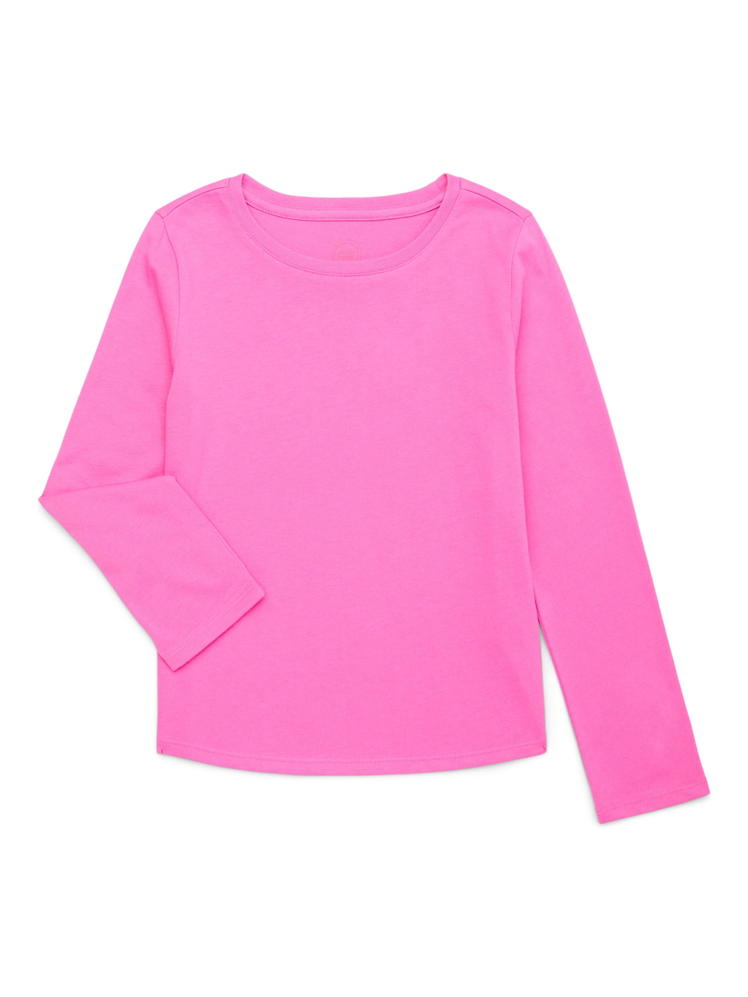 Wonder Nation Girls Long Sleeve Embellished T-Shirt, Sizes 4 Wonder Nation Girls Long Sleeve Embellished T-Shirt, Sizes 4