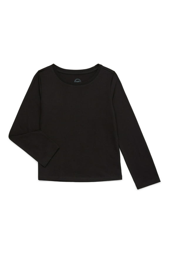 Girls Kid Tough Tee with Long Sleeves, Sizes 4-18 & Plus