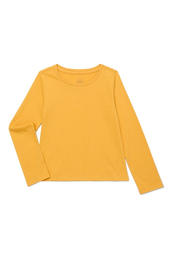 Girls Kid Tough Tee with Long Sleeves, Sizes 4-18 & Plus