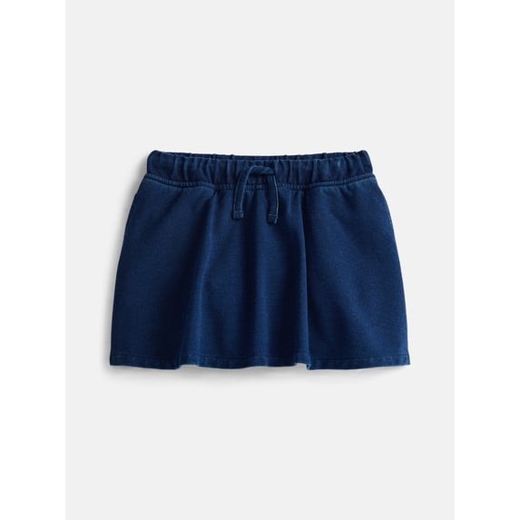Wonder Nation Girls Knit Denim Skirt, Sizes 4-18
