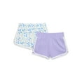 thumbnail image 1 of Wonder Nation Girls Knit Dolphin Shorts, 2-Pack, Sizes 4-18 & Plus, 1 of 3