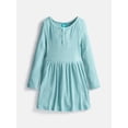 thumbnail image 1 of Wonder Nation Girls Knit Dress with Long Sleeves, Sizes 4-18, 1 of 3