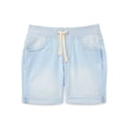 thumbnail image 1 of Wonder Nation Girls Knit Waistband Denim Shorts, Sizes 4-18 & Plus, 1 of 3