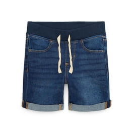 Wonder Nation Girls School Uniform Bermuda Shorts, Sizes 4
