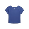 thumbnail image 1 of Wonder Nation Girls Lace Trim Tee with Short Sleeves, Sizes 4-18, 1 of 3