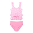 thumbnail image 1 of Wonder Nation Girls Layered Ruffle Tankini Swimsuit with UPF50+, 2-Piece, Sizes 4-18 & Plus, 1 of 3