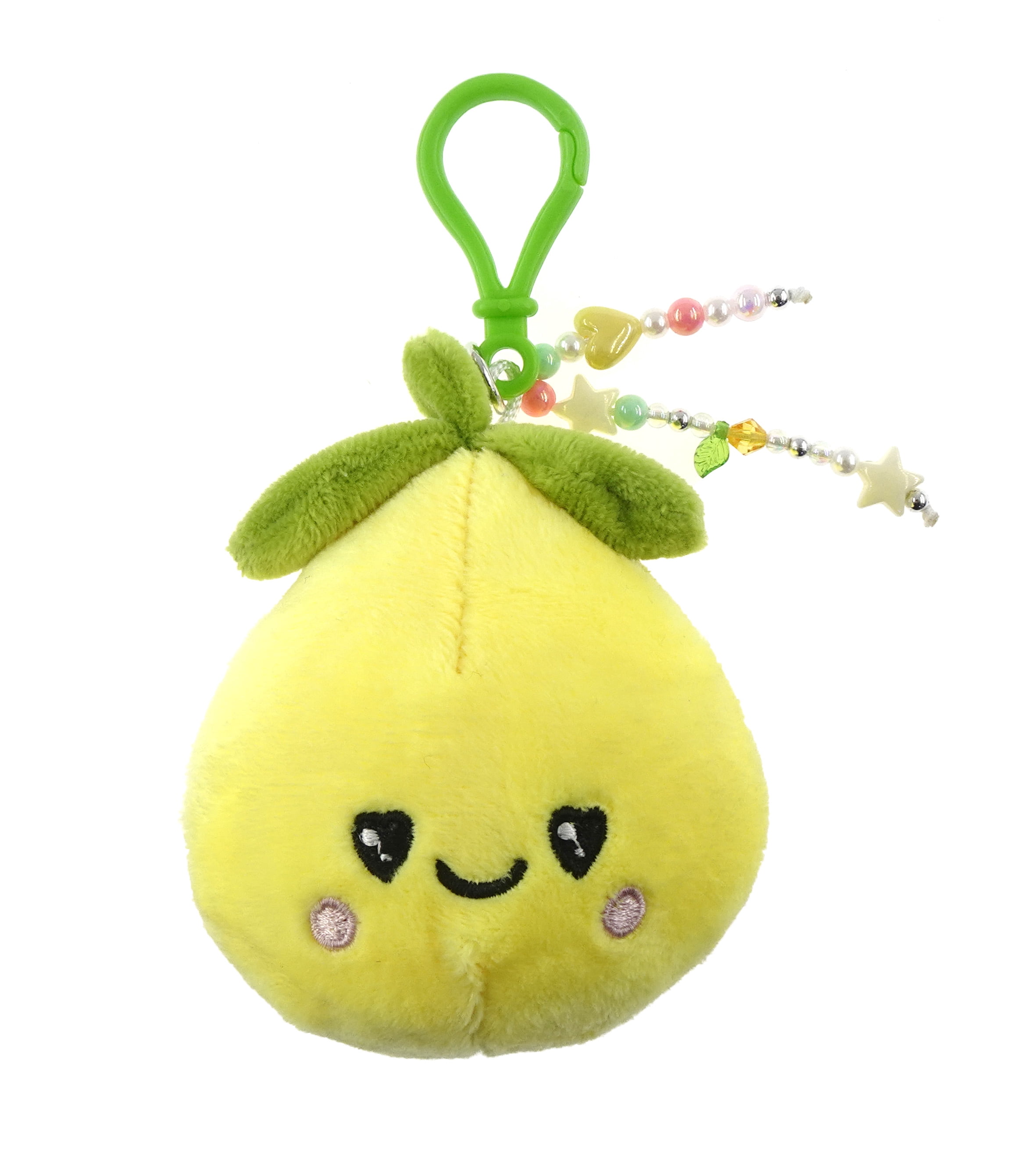 Wonder Nation Girls Lemon Plush Keychain Bag Charm, Yellow
