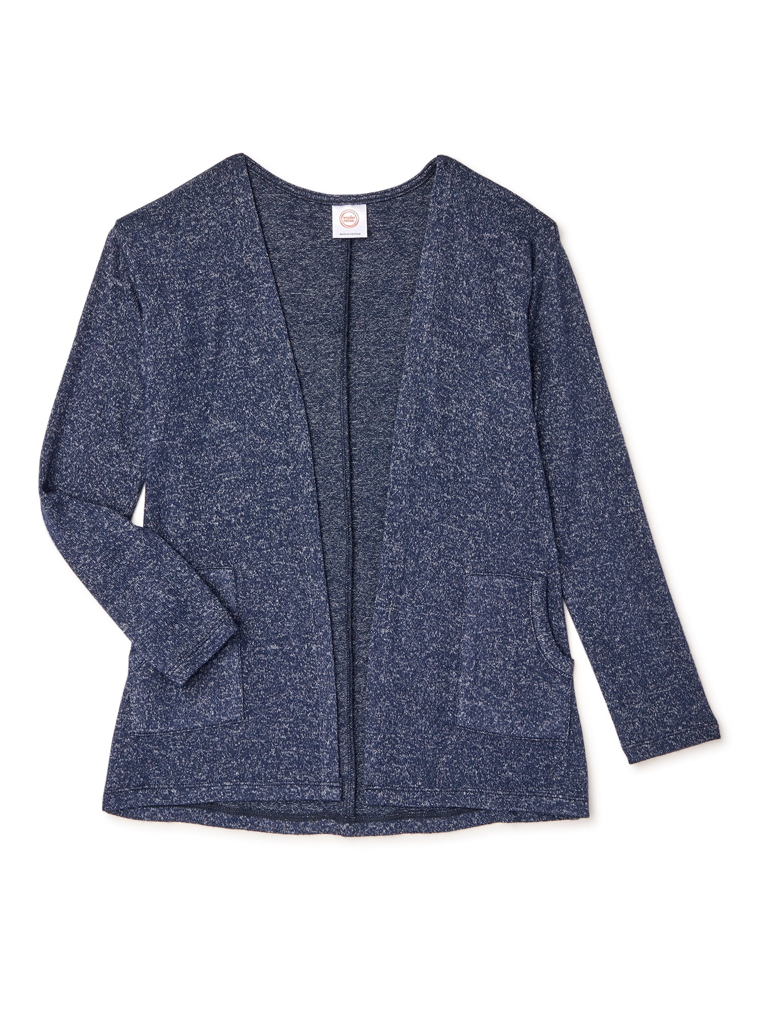 Wonder Nation Girls Long Open Hacci Cardigan Sweater Sizes 4 18 Plus