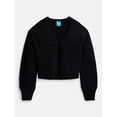 thumbnail image 1 of Wonder Nation Girls Bow Front Cardigan with Long Sleeves, Sizes 4-18 & Plus, 1 of 3