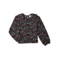 thumbnail image 1 of Wonder Nation Girls Long Sleeve Collared Top, Sizes 4-18 & Plus, 1 of 3
