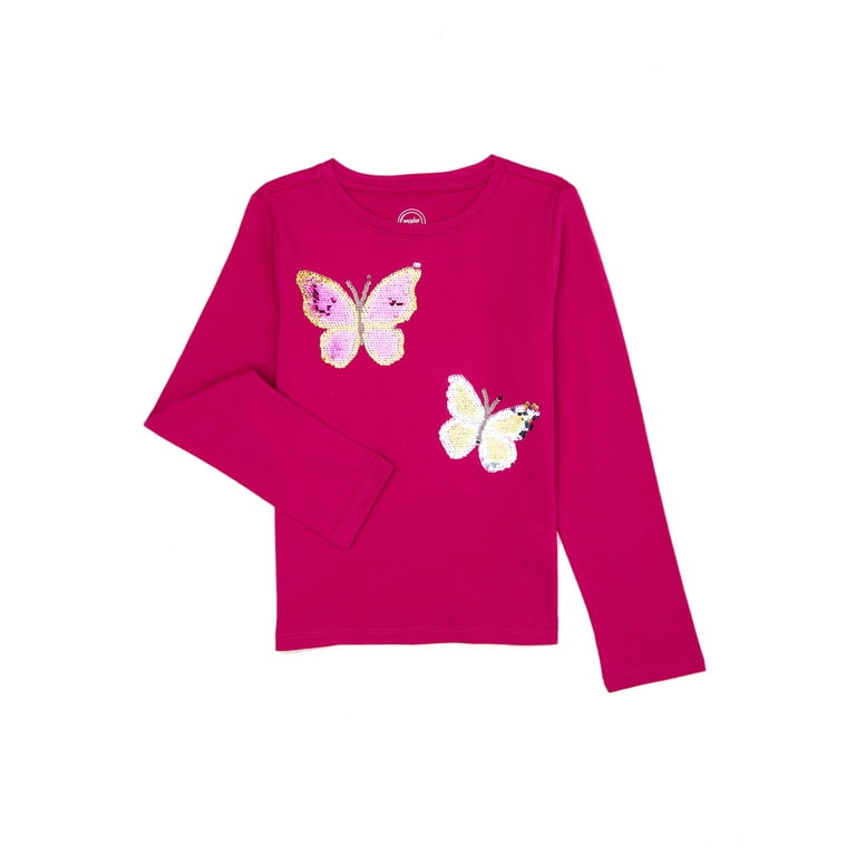 Long Sleeves Butterfly-Embellished Blouse Long Sleeves Butterfly-Embellished Blouse
