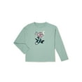 thumbnail image 1 of Wonder Nation Girls' Long Sleeve Embellished T-Shirt, Sizes 4-18 & Plus, 1 of 3