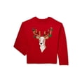 thumbnail image 1 of Wonder Nation Girls Long Sleeve Embellished T-Shirt, Sizes 4-18 & Plus, 1 of 3