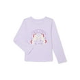 thumbnail image 1 of Wonder Nation Girls Embellished Tee with Long Sleeves, Sizes 4-18 & Plus, 1 of 3
