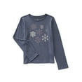 thumbnail image 1 of Wonder Nation Girls Embellished Tee with Long Sleeves, Sizes 4-18 & Plus, 1 of 3