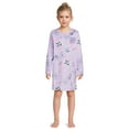 thumbnail image 1 of Wonder Nation Girls Long Sleeve Fleece Sleep Gown, Sizes 4-18 & Plus, 1 of 5
