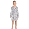 thumbnail image 1 of Wonder Nation Girls Long Sleeve Fleece Sleep Gown, Sizes 4-18 & Plus, 1 of 5