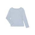 thumbnail image 1 of Wonder Nation Girls Long Sleeve Hacci Top, Sizes 4-18 & Plus, 1 of 1