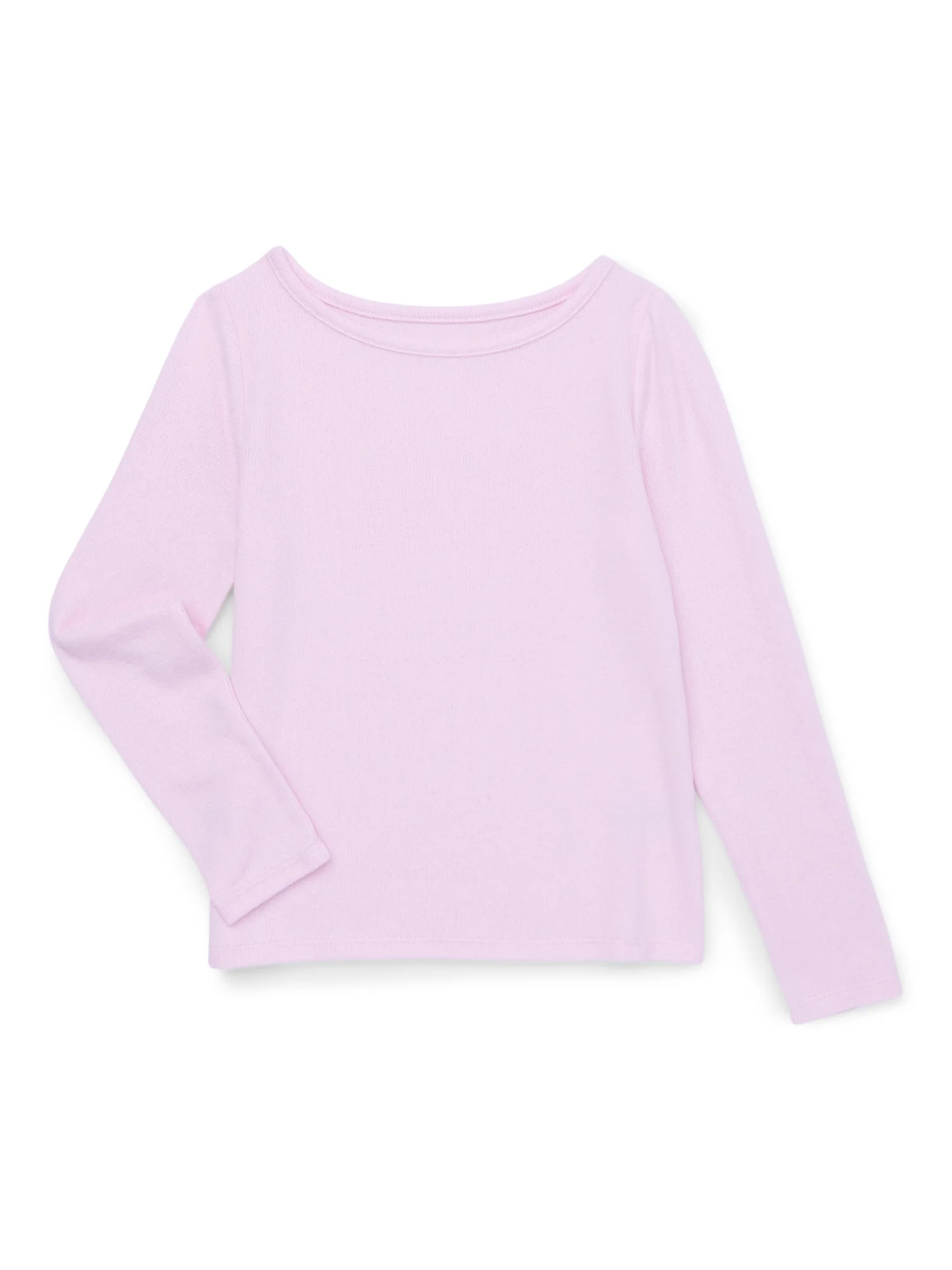 Wonder Nation Girls Long Sleeve Hacci Top, Sizes 4-18 & Plus