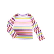 Girls Long Sleeve Kid Tough T-Shirt, Sizes 4-18 & Plus