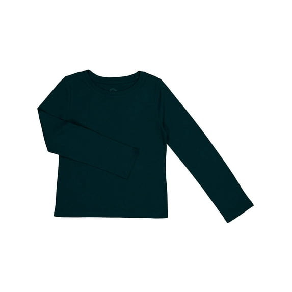 Wonder Nation Girls Long Sleeve Kid Tough T-Shirt, Sizes 4-18 & Plus