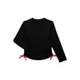 thumbnail image 1 of Wonder Nation Girls Long Sleeve Rash Guard with Side Tie and UPF 50+, Sizes 4-18 & Plus, 1 of 3