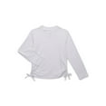 thumbnail image 1 of Wonder Nation Girls Long Sleeve Rash Guard with Side Tie and UPF 50+, Sizes 4-18 & Plus, 1 of 3