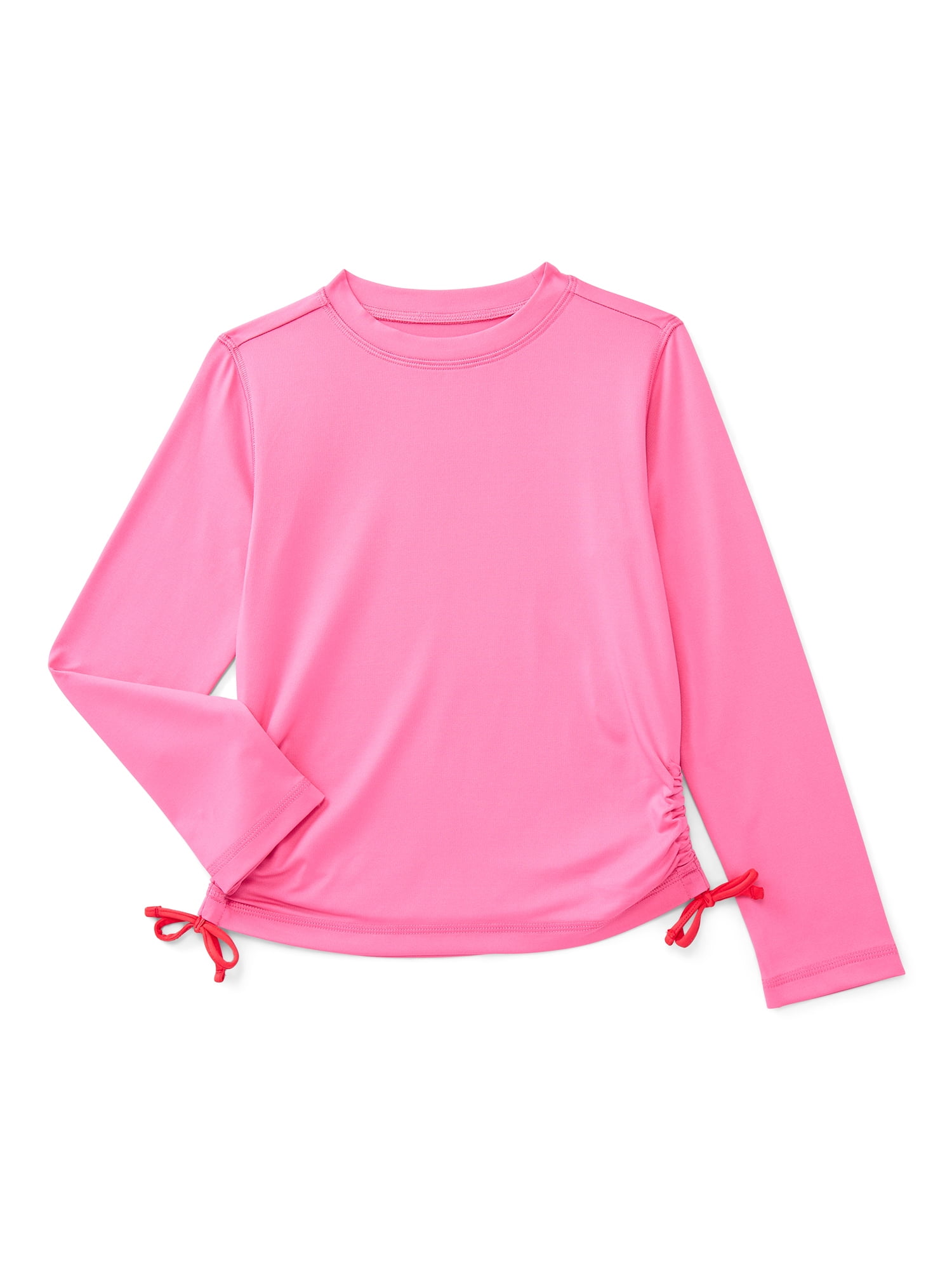 Wonder Nation Girls' Rashguard, Pink, M (8), Long Sleeve - Walmart.com