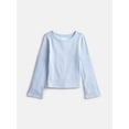 thumbnail image 1 of Wonder Nation Girls Long Sleeve Shine Knit Top, Sizes 4-18 & Plus, 1 of 3