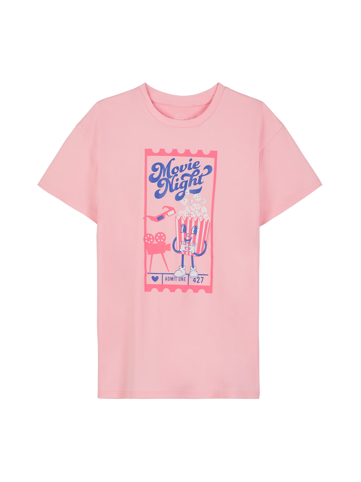 Wonder Nation Girls Short Sleeve Sleep Gown, One-Piece, Sizes 4-18