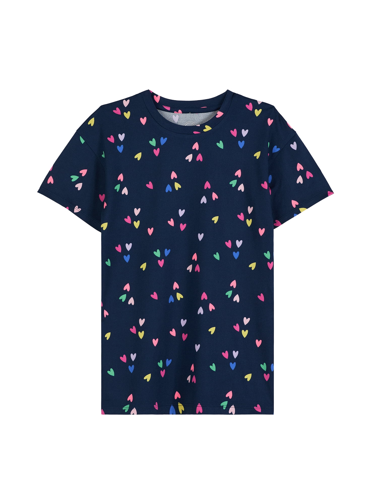 Wonder Nation Girls Short Sleeve Sleep Gown, One-Piece, Sizes 4-18
