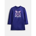 thumbnail image 1 of Wonder Nation Girls Long Sleeve Sleep Gown, Sizes 4-18, 1 of 3